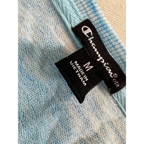 Champion Pullover lightweight sweatshirt Medium Blue Long Sleeve Rayon Tunic - Picture 3 of 6